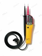 Тестер напряжения и целостности Fluke T140 с функцией прозвонки и индикацией фазы, жидкокристаллический дисплей 3,5 разряда, подсветка места тестирования, измерение сопротивления, IP65 Тестер напряжения и целостности Fluke T140 с функцией прозвонки и индикацией фазы, жидкокристаллический дисплей 3,5 разряда, подсветка места тестирования, измерение сопротивления, IP65