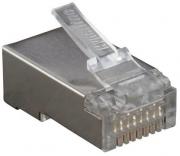 Hyperline PLUG-8P8C-U-C6-SH-100 Разъем RJ-45(8P8C) под витую пару, категория 6 (50 µ"/ 50 микродюймов), экранированный, универсальный (для одножильного и многожильного кабеля) (100 шт) Hyperline PLUG-8P8C-U-C6-SH-100 Разъем RJ-45(8P8C) под витую пару, категория 6 (50 µ"/ 50 микродюймов), экранированный, универсальный (для одножильного и многожильного кабеля) (100 шт)