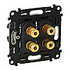 Valena INMatic Аудиорозетка с винтовыми зажимами банан.2-ная. - LN-753077 Valena INMatic Аудиорозетка с винтовыми зажимами банан.2-ная. - LN-753077