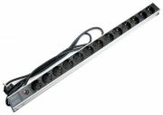 Блок евророзеток для 19" шкафов, 13 розеток, фильтр, 16 A Cabeus PDU-13P-F-2EU Блок евророзеток для 19" шкафов, 13 розеток, фильтр, 16 A Cabeus PDU-13P-F-2EU