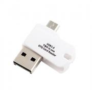 Usb 2.0 micro usb 2-в-1 tf устройство для чтения карт памяти с отг Usb 2.0 micro usb 2-в-1 tf устройство для чтения карт памяти с отг
