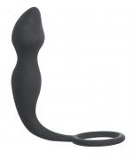 Серое эрекционное кольцо Sensation с анальным стимулятором Lola toys 8005-02lola Серое эрекционное кольцо Sensation с анальным стимулятором Lola toys 8005-02lola