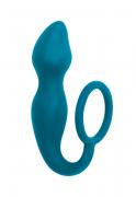 Бирюзовое эрекционное кольцо Sensation с анальным стимулятором Lola toys 8005-03lola Бирюзовое эрекционное кольцо Sensation с анальным стимулятором Lola toys 8005-03lola
