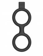 Кольцо с электростимуляцией E-Stimulation Cock Ring with Ballstrap Shots Media BV ELC005BLK Кольцо с электростимуляцией E-Stimulation Cock Ring with Ballstrap Shots Media BV ELC005BLK