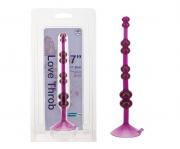 Фиолетовая анальная цепочка на присоске LOVE THROB PURPLE - 17,8 см. NMC 111575 Фиолетовая анальная цепочка на присоске LOVE THROB PURPLE - 17,8 см. NMC 111575
