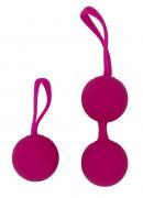 Ярко-розовый набор для тренировки вагинальных мышц Kegel Balls RestArt RA-302 Ярко-розовый набор для тренировки вагинальных мышц Kegel Balls RestArt RA-302
