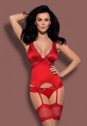 Атласный корсаж с кружевной отделкой Secred Obsessive Secred corset Атласный корсаж с кружевной отделкой Secred Obsessive Secred corset
