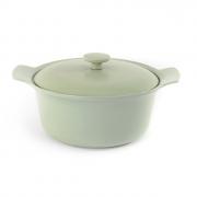 Кастрюля чугунная овальная с крышкой 24cm 4,2л (зеленая) BergHOFF Ron 3900045 Кастрюля чугунная овальная с крышкой 24cm 4,2л (зеленая) BergHOFF Ron 3900045