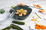 Литая пароварка-гриль со стеклянной крышкой Risoli Dr Green 26cm 0091QDRIN/26 Литая пароварка-гриль со стеклянной крышкой Risoli Dr Green 26cm 0091QDRIN/26