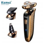 Kemei 3 in1 моющиеся Перезаряжаемые электробритвы Triple Blade Электрический бритья Бритвы Для мужчин Уход за лицом 3D плавающий k Kemei 3 in1 моющиеся Перезаряжаемые электробритвы Triple Blade Электрический бритья Бритвы Для мужчин Уход за лицом 3D плавающий k