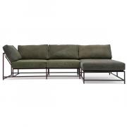 Угловой Диван Olive Military Fabric Sectional Sofa Designed By Stephen Kenn And Simon Miller Угловой Диван Olive Military Fabric Sectional Sofa Designed By Stephen Kenn And Simon Miller
