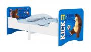 Кровать детская раздвижная Polini kids Fun 3200 Маша и Медведь, синий Кровать детская раздвижная Polini kids Fun 3200 Маша и Медведь, синий
