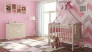 Детская комната Polini Зайки бежевый-розовый: кровать 621+комод 3190 Детская комната Polini Зайки бежевый-розовый: кровать 621+комод 3190
