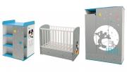 Детская комната Polini Disney baby Микки Маус: кровать 750+комод 2090+шкаф 3-х секционный Детская комната Polini Disney baby Микки Маус: кровать 750+комод 2090+шкаф 3-х секционный
