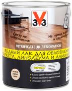 Лак для пола V33 "Renovation", матовый, на водной основе, цвет: бесцветный, 2,5 л Лак для пола V33 "Renovation", матовый, на водной основе, цвет: бесцветный, 2,5 л