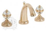 Migliore: CRISTALIA Смеситель для раковины на 3 отв., ручки SWAROVSKI, Хром, ML.CRS-3712.CR Migliore: CRISTALIA Смеситель для раковины на 3 отв., ручки SWAROVSKI, Хром, ML.CRS-3712.CR
