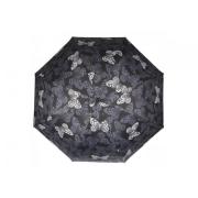 Зонт автоматический Isotoner X-tra Solide Papillon Dentelle, суперпрочный, 3 сложения, Кружевные бабочки Зонт автоматический Isotoner X-tra Solide Papillon Dentelle, суперпрочный, 3 сложения, Кружевные бабочки