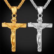 Муж. Ожерелья с подвесками - Позолота 18K Крест Дамы, Мода, Хип-хоп Золотой, Белый Ожерелье Бижутерия Назначение Для вечеринок, На каждый день, Для улицы, Праздники Муж. Ожерелья с подвесками - Позолота 18K Крест Дамы, Мода, Хип-хоп Золотой, Белый Ожерелье Бижутерия Назначение Для вечеринок, На каждый день, Для улицы, Праздники