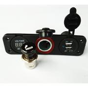lossman автомобиль / корабль дважды USB автомобильное зарядное устройство быстрая автоматическая зажигалка цифровой вольтметр lossman автомобиль / корабль дважды USB автомобильное зарядное устройство быстрая автоматическая зажигалка цифровой вольтметр