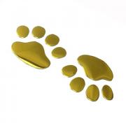 ziqiao 2pcs / серия серебристом смешной медведь лапой домашнее животное след эмблемы 3d наклейки автомобиль автомобильные аксессуары ziqiao 2pcs / серия серебристом смешной медведь лапой домашнее животное след эмблемы 3d наклейки автомобиль автомобильные аксессуары
