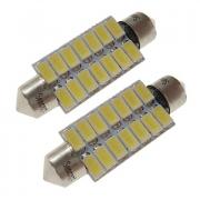 Sencart 2шт 41мм автомобильные лампочки 7 Вт smd 5730 420 лм 14 белый / теплый белый светодиодный свет / наружное освещение Sencart 2шт 41мм автомобильные лампочки 7 Вт smd 5730 420 лм 14 белый / теплый белый светодиодный свет / наружное освещение