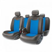 Авточехлы Autoprofi "Grand Full", цвет: черный, синий, 13 предметов. Размер M Авточехлы Autoprofi "Grand Full", цвет: черный, синий, 13 предметов. Размер M