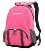 Рюкзак школьный WENGER 12908415, розовый/серый, полиэстер 600D/добби, 32x14x45cm, 20л Рюкзак школьный WENGER 12908415, розовый/серый, полиэстер 600D/добби, 32x14x45cm, 20л