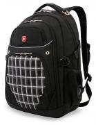 Рюкзак WENGER 3107204408, черный с рисунком в клетку, полиэстер 900D, 33x20x47cm, 32л Рюкзак WENGER 3107204408, черный с рисунком в клетку, полиэстер 900D, 33x20x47cm, 32л