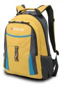 Рюкзак школьный WENGER 3162244408, желтый/голубой/серый, полиэстер 600D/хонейкомб, 32x15x45см, 22л Рюкзак школьный WENGER 3162244408, желтый/голубой/серый, полиэстер 600D/хонейкомб, 32x15x45см, 22л