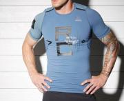 Футболка компрессионная (Рашгард) Combat Short Sleeve Rash Guard синяя Футболка компрессионная (Рашгард) Combat Short Sleeve Rash Guard синяя