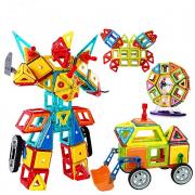 Магнитный конструктор Конструкторы Обучающая игрушка 128 pcs Автомобиль Робот Колесо обозрения Подарок Магнитный 3D Мальчики Девочки Игрушки Подарок / Своими руками Магнитный конструктор Конструкторы Обучающая игрушка 128 pcs Автомобиль Робот Колесо обозрения Подарок Магнитный 3D Мальчики Девочки Игрушки Подарок / Своими руками