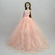 Платья Платья Для Barbiedoll Розовый Сатин / тюль / Полиэстер / Хлопок Платье Для Девичий игрушки куклы Платья Платья Для Barbiedoll Розовый Сатин / тюль / Полиэстер / Хлопок Платье Для Девичий игрушки куклы