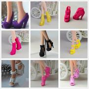 Прицесса / Симпатичные Стиль Туфли 9 pcs Для Barbiedoll Черный ПВХ Туфли Для Девичий игрушки куклы Прицесса / Симпатичные Стиль Туфли 9 pcs Для Barbiedoll Черный ПВХ Туфли Для Девичий игрушки куклы