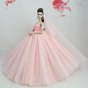 Платья Платье Для Barbiedoll Бледно-розовый Тюль / Кружево / Шелково-шерстяная ткань Платье Для Девичий игрушки куклы Платья Платье Для Barbiedoll Бледно-розовый Тюль / Кружево / Шелково-шерстяная ткань Платье Для Девичий игрушки куклы
