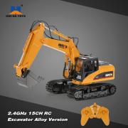 Оригинал HUI NA TOYS 24 ГГц 15CH Инженерный Электрический Экскаватор Строительный Грузовик RC Автомобиль Сплава Версия Оригинал HUI NA TOYS 24 ГГц 15CH Инженерный Электрический Экскаватор Строительный Грузовик RC Автомобиль Сплава Версия