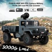 Fayee FY001A 116 2,4 ГГц 4WD 480 P Wi-Fi FPV Камера 3000 Г Нагрузка Светодиодные Фары Военный Грузовик Внедорожник RC Автомобиль Гусеничный для Детей Fayee FY001A 116 2,4 ГГц 4WD 480 P Wi-Fi FPV Камера 3000 Г Нагрузка Светодиодные Фары Военный Грузовик Внедорожник RC Автомобиль Гусеничный для Детей