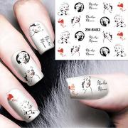 1 pcs Наклейка для переноса воды маникюр Маникюр педикюр Классика Повседневные 1 pcs Наклейка для переноса воды маникюр Маникюр педикюр Классика Повседневные