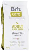 Корм сухой Brit Care "Adult Small Breed" для собак мелких пород, с ягненком и рисом, 7,5 кг Корм сухой Brit Care "Adult Small Breed" для собак мелких пород, с ягненком и рисом, 7,5 кг