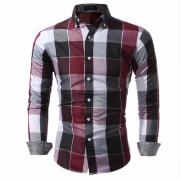 Мужские рубашки Fit Mens Dress Plaid Shirts Мужская одежда Социальная повседневная рубашка Мужская марка Chemise Homme Большой размер XXXL Мужские рубашки Fit Mens Dress Plaid Shirts Мужская одежда Социальная повседневная рубашка Мужская марка Chemise Homme Большой размер XXXL