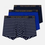 Комплект мужских трусов Polo Ralph Lauren Classic Trunk 3-Pack Cruise Navy/Sap Star/Stripe Navy/White Комплект мужских трусов Polo Ralph Lauren Classic Trunk 3-Pack Cruise Navy/Sap Star/Stripe Navy/White