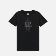 Детская футболка C.P. Company U16 Cotton Jersey C.P. Sailor Print Black Coffee Детская футболка C.P. Company U16 Cotton Jersey C.P. Sailor Print Black Coffee
