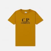 Детская футболка C.P. Company U16 Cotton Jersey Logo Goggle Back Print Golden Yellow Детская футболка C.P. Company U16 Cotton Jersey Logo Goggle Back Print Golden Yellow