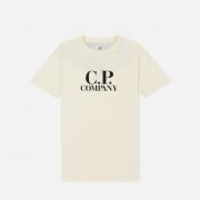 Детская футболка C.P. Company U16 Cotton Jersey Logo Goggle Back Print Gauze White Детская футболка C.P. Company U16 Cotton Jersey Logo Goggle Back Print Gauze White