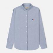 Женская рубашка Maison Kitsune Oxford Tricolor Fox Patch Classic Navy Женская рубашка Maison Kitsune Oxford Tricolor Fox Patch Classic Navy