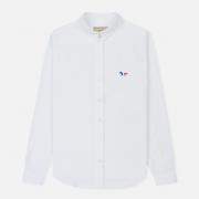 Женская рубашка Maison Kitsune Oxford Tricolor Fox Patch Classic White Женская рубашка Maison Kitsune Oxford Tricolor Fox Patch Classic White