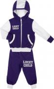Спортивный костюм детский Lucky Child, цвет: фиолетовый, белый. 8-4. Размер 68/74, 3-6 месяцев Спортивный костюм детский Lucky Child, цвет: фиолетовый, белый. 8-4. Размер 68/74, 3-6 месяцев
