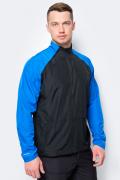 Куртка мужская Asics Jacket, цвет: черный, синий. 154256-0819. Размер M (46) Куртка мужская Asics Jacket, цвет: черный, синий. 154256-0819. Размер M (46)