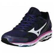 Кроссовки MIZUNO WAVE RIDER 17 (W), пурпурный/белый/розовый Кроссовки MIZUNO WAVE RIDER 17 (W), пурпурный/белый/розовый