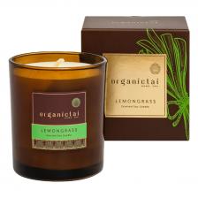 Ароматическая соевая свеча ЛЕМОНГРАСС, 180 мл, OrganicTai Ароматическая соевая свеча ЛЕМОНГРАСС, 180 мл, OrganicTai