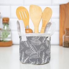 Корзинка текстильная «Этель. Прозрачные листья», 12x14 см Корзинка текстильная «Этель. Прозрачные листья», 12x14 см